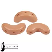 Perle di vetro Arcos® di Puca® 5x10 mm - Vogue Orange Peach Mat x10g