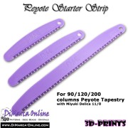 Peyote Starter Strip - 90 colonne - per tessitura peyote - Turchese x1