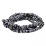 Bracciale paillettes sequins 18 cm Grigio x1