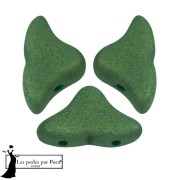 Perle di vetro Helios® di Puca® 6x10mm - Verde Felce Trendy Mat x10g