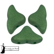 Perle di vetro Helios® di Puca® 6x10mm - Verde Felce Trendy Mat x10g