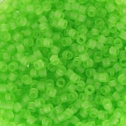Miyuki Delica 11/0 DB1266 - Mat Transparent Lime x 8g