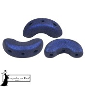 Perle di vetro Arcos® di Puca® 5x10 mm - Trendy Night Blue Mat x10g