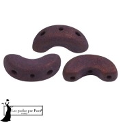 Perle di vetro Arcos® di Puca® 5x10 mm - Trendy Plum Mat x10g