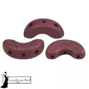 Perle di vetro Arcos® di Puca® 5x10 mm - Trendy Wine Lees Mat x10g