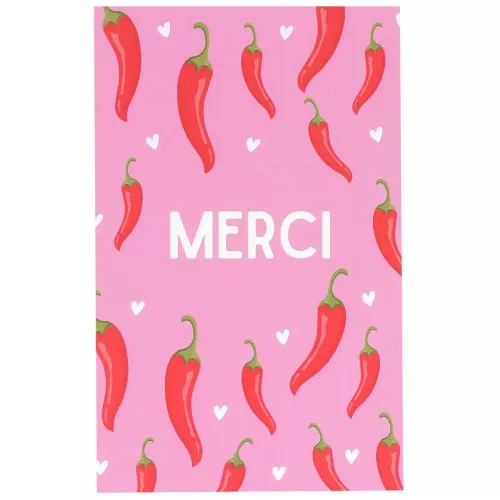 Biglietti per gioielli - Biglietti di ringraziamento - Peperoni - Rosa x10