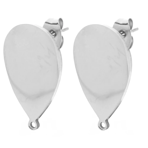 Orecchini a goccia 22x14 mm - Acciaio inossidabile 304 x2
