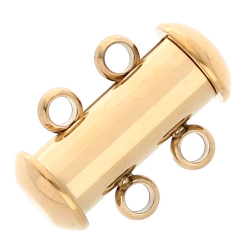 Chiusura magnetica e scorrevole a 2 file da 15 mm - acciaio inossidabile 304 Dorato x1