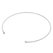 Bracciale sottile di 1,5x170 mm con 2 anelli chiusi - acciaio inossidabile 304 x1|raw }}
