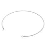 Bracciale sottile di 1,5x170 mm con 2 anelli chiusi - acciaio inossidabile 304 x1