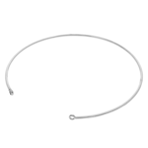 Bracciale sottile di 1,5x170 mm con 2 anelli chiusi - acciaio inossidabile 304 x1