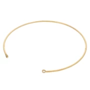 Bracciale 1,5x170 mm con 2 anelli chiusi - Acciaio inossidabile 304 Dorato x1