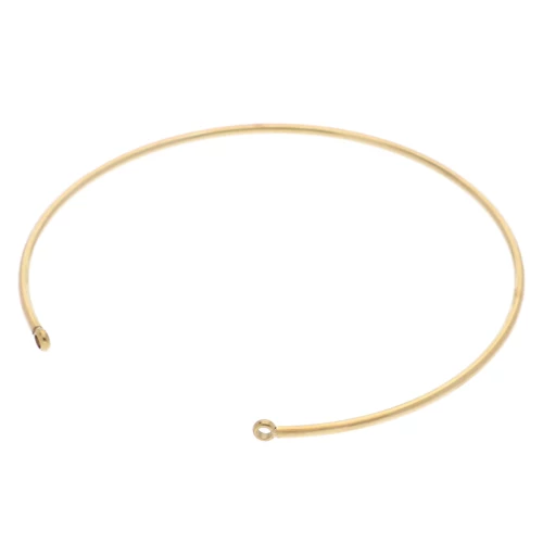 Bracciale 1,5x170 mm con 2 anelli chiusi - Acciaio inossidabile 304 Dorato x1