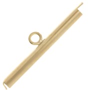 Terminali per tessitura Miyuki e Delica 26 mm Dorato x1