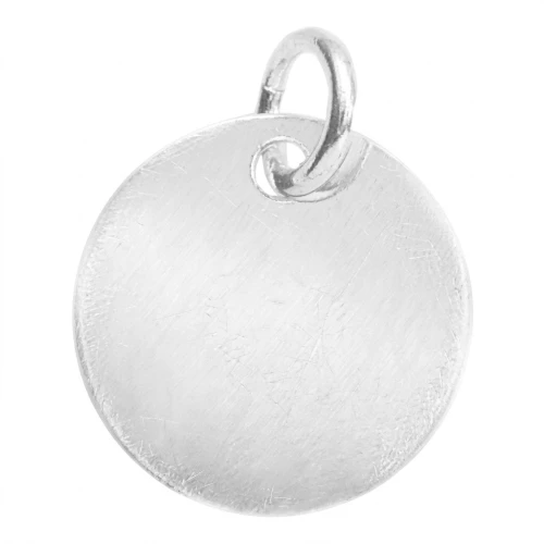 Ciondolo medaglia mm. 10 da incidere Argento 925 x1