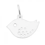 Ciondolo uccello 10 mm in Argento 925 x1