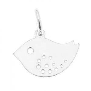 Ciondolo uccello 10 mm in Argento 925 x1