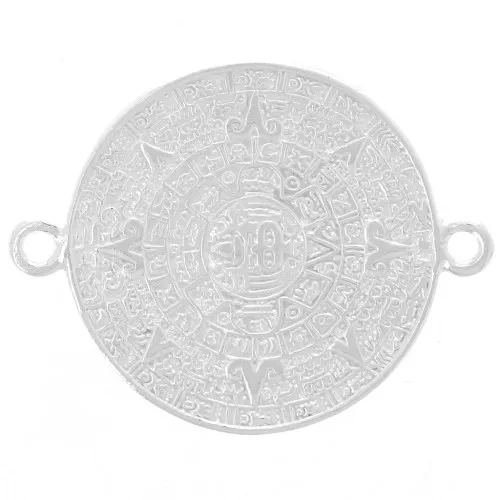 Distanziatore del calendario azteco da 21,5 mm in argento 925 x1