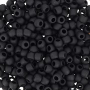 Rocaille Toho 8/0 TO8R49F - Opaque Jet Mat x8g|raw }}