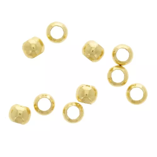 Schiaccini 3 mm Dorato x100