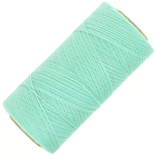 Bobina di filo cerato Linhasita per micro macramè 0,35 mm Menthe Glacée (1436) x448m