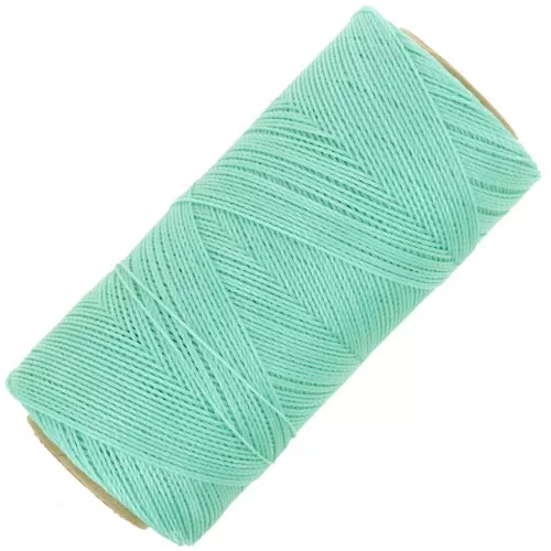 Bobina di filo cerato Linhasita per micro macramè 0,5 mm - Menta ghiacciata (1436) x335m