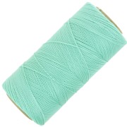 Bobina di filo cerato Linhasita per micro macramè 0,5 mm - Verde menta (1444) x335m|raw }}