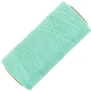 Bobina di filo cerato Linhasita per micro macramè 0,5 mm - Verde menta (1444) x335m