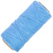 Bobina di filo cerato Linhasita per micro macramè 1 mm - blu Maya (1443) x168m|raw }}