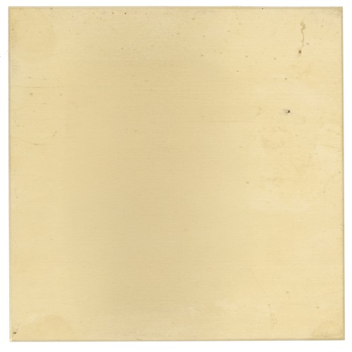 Targhetta in ottone 100x100 mm - spessore 1,5 mm - Ottone x1