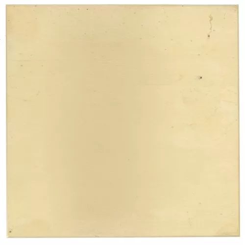 Targhetta in ottone 100x100 mm - spessore 1,5 mm - Ottone x1