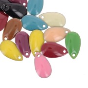 Set di Zecchini a goccia 14x8 mm in resina epossidica - Multicolore x20|raw }}