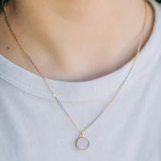 Forzatina 1,3 mm - Argento 925 - Dorato con oro fino - Oro rosa x45cm