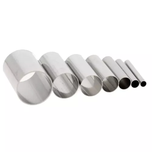 Assortimento di tagliabiscotti a cilindro per pasta polimerica - Acciaio inossidabile x7