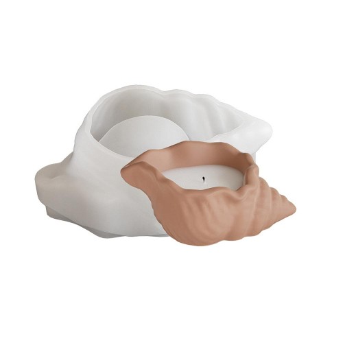 Stampo in silicone per portacandele a conchiglia 12x4 cm - Trasparente x1