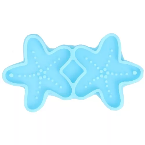 Stampo in silicone per pendenti a forma di stella marina in resina epossidica x1