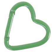 Chiusura a moschettone a cuore in alluminio 42x44 mm - Verde scuro x1|raw }}