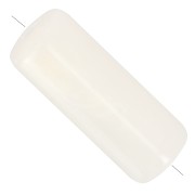 Perle tubolari dritte 20x8 mm in acrilico traslucido - Ivory Marble x10|raw }}