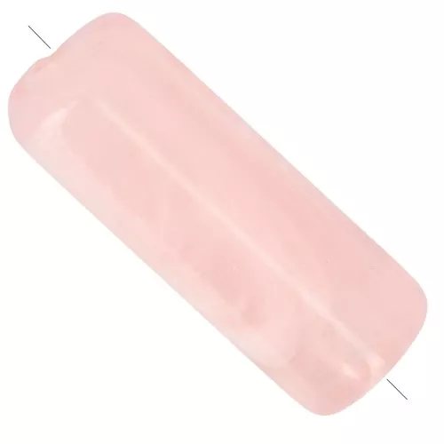 Perle tubolari dritte 20x8 mm in acrilico traslucido - Peach Marble x10