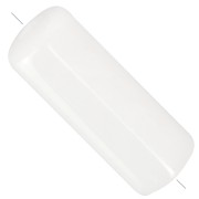Perle tubolari dritte 20x8 mm in acrilico traslucido - Bianco Marmorizzato x10|raw }}