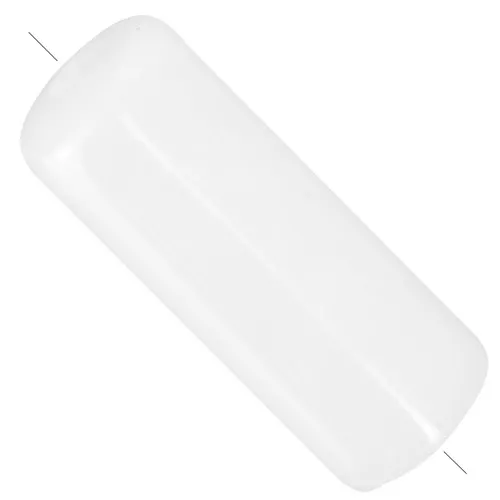 Perle tubolari dritte 20x8 mm in acrilico traslucido - Bianco Marmorizzato x10