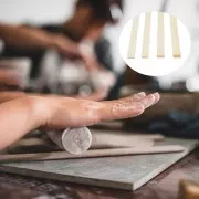 Bastoncini guida in legno per pasta polimerica - da 3 mm a 10 mm - Naturale x8