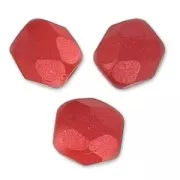 Alabastro pastello corallo scuro 4 mm sfaccettature x50