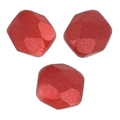 Alabastro pastello corallo scuro 4 mm sfaccettature x50