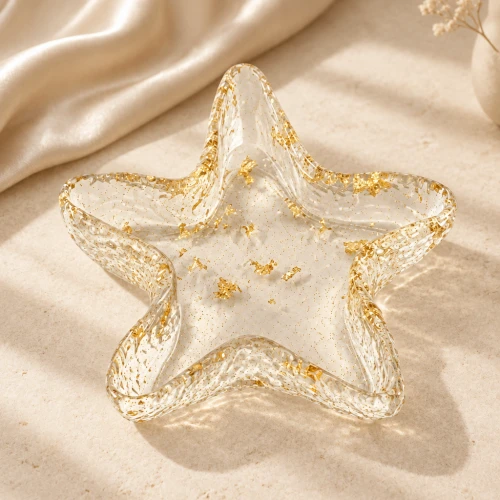 Stampo in silicone per stelle marine coppette 14x13 cm Trasparente