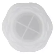 Stampo in silicone per portacandele a fiore da 8 cm - Trasparente x1