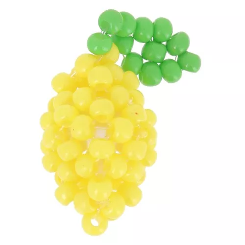 Ciondolo limone 19x10 mm perline - Giallo - Verde x1