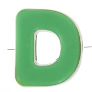 Assortimento di Perle dell'alfabeto 20x17 mm - D - Multicolore x10|raw }}