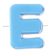 Assortimento di Perle dell'alfabeto 20x15 mm in acrilico - E - Multicolore x10|raw }}