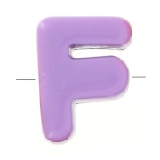 Assortimento di Perle dell'alfabeto 20x15 mm - F - Multicolore x10|raw }}